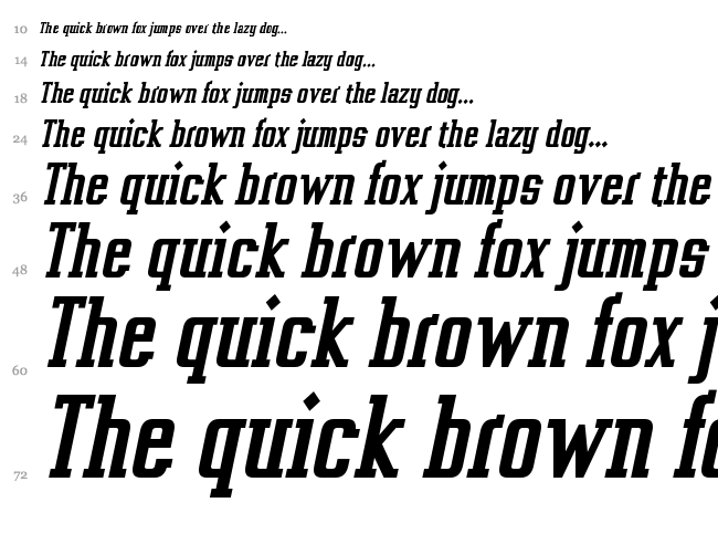Vahika font waterfall